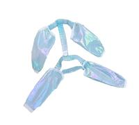 uikios Calcetines protectores de patas de perro con bandas elásticas, resistentes al agua, coderas protectoras para botas de correr delanteras y traseras