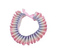 uikios Collar de cuello isabelino con volantes que cambian de color, collar falso victoriano colonial para mujer, as pics show, Poliéster