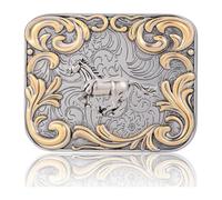 uikios Hebillas de cinturón punk de metal de repuesto para hombres de moda, estilo retro, estilo de caballo, estilo punk, hebilla de repuesto (metal), accesorio de cinturón de actividad al aire libre