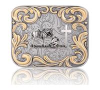 uikios Hebillas de cinturón punk de metal de repuesto para hombres de moda, estilo retro, estilo de caballo, estilo punk, hebilla de repuesto (metal), accesorio de cinturón de actividad al aire libre