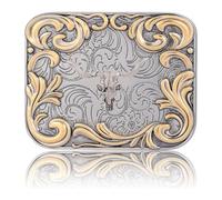 uikios Hebillas de cinturón punk de metal de repuesto para hombres de moda, estilo retro, estilo de caballo, estilo punk, hebilla de repuesto (metal), accesorio de cinturón de actividad al aire libre