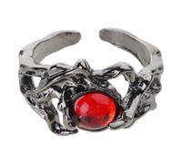 uikios Llamativos anillos de sol y lunas para parejas, joyería de moda, forma irregular, flexible, banda de dedo romántica, regalos románticos, anillos de sol y lunas, One Size, como se describe, como