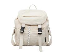 uikios Mochila escolar ligera de nailon para mujer, mochila informal para viajes, compras, bolso pequeño, mochila de nailon ligera para mujer, beige