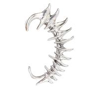 uikios Pendientes góticos de ciempiés para cartílago, diseño único de columna vertebral, joyería de aleación para piercing cómodo de caracola, 4.5x8cm, Metal