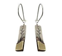 uikios Pendientes vintage con diseño de árboles de la vida y río, para mujeres que aman la individualidad y los estilos