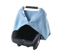 uikios Protector de asiento de coche de muselina para bebé, ligero, suave, transpirable, color sólido, para niños y niñas