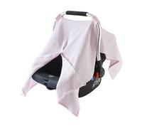 uikios Protector de asiento de coche de muselina para bebé, ligero, suave, transpirable, color sólido, para niños y niñas