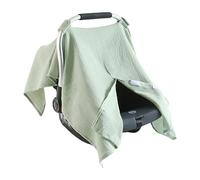 uikios Protector de asiento de coche de muselina para bebé, ligero, suave, transpirable, color sólido, para niños y niñas