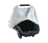 uikios Protector de asiento de coche de muselina para bebé, ligero, suave, transpirable, color sólido, para niños y niñas