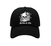 uikios Till Death Do Us Party Gorra de béisbol de tamaño ajustable, perfecta para fiestas, trajes casuales, D, Talla única