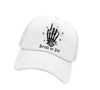 uikios Till Death Do Us Party Gorra de béisbol de tamaño ajustable, perfecta para fiestas, trajes casuales, C, Talla única
