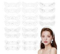 UILYNIU 10 Hojas Pegatinas Tatuaje Pecas,Tatuajes Temporales, Pegatinas Tatuaje Temporal Cara,Pegatinas Maquillaje Impermeable para Halloween Música Festivales Mascarada Fiesta Decoración (10 PCS)