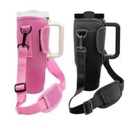 UILYNIU 2 Piezas Bolsa de Botella de Agua, Soporte para Bolsa de Botella de Agua, Portabotellas de Agua Portátil con Correa, Water Bottle Pouch, para Visitas Turísticas, Senderismo, Pesca