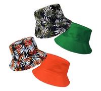 UILYNIU 2 Piezas Sombrero del Pescador Reversible Plegable Sombrero de Pescador para Mujer Hombre, Algodón Sombrero Playa Elegante Bucket Hat Sombrero de Sol para Cámping Viaje al Aire Libre