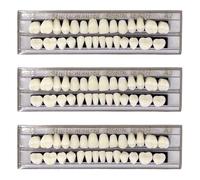 UILYNIU 3 piezas Dentaduras Postizas Instantáneas Carillas Dentales Reemplazo de Dentadura Postiza Dental Dientes de Terror de Halloween Dientes de Resina Sintética Superior e Inferior (3 piezas)