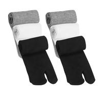 UILYNIU 6 Pares Tabi Mujer Calcetines de Dos Dedos - Unisex para Chanclas, Separadores, Ortopédicos Antideslizantes (Multicolor)