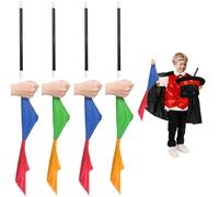 UILYNIU 8 Piezas Juego de Magia Infantil Adulto Magia Varita Magic Wand Pañuelos Mágicos, Trucos de Magia Atrezzo para Principiantes, Mago Accesorios de Trucos Juego de Magia de Calle (8PCS)