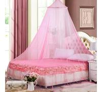 UILYNIU Mosquitera para Cama, Mosquito Net Universal Mosquitera Cama 250X900X60cm, Dome Malla de Mosquitera, Portátil Mosquito Net para Camping Jardin Decorar la Habitación Prevenir Insectos (Rosa)