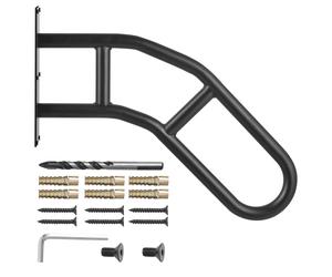 Uimoso Barandilla de Escalera de Seguridad Montaje en Pared Exterior 813mm Negro