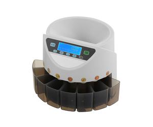 Uimoso Clasificadora de monedas EURO con pantalla LCD, capacidad de 850 monedas