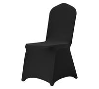 Uimoso Fundas Elásticas de Spandex para Sillas Plegables Negras, Paquete de 50