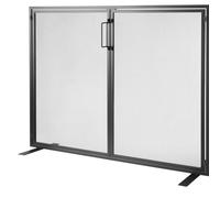 VEVOR Pantalla para Chimenea Salvachispas 1 Panel Malla de Hierro 99x78cm, Negro