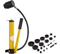 VEVOR Kit de Perforación Hidráulica Presión de 15 T con 10 Punzones Perforadora Hidráulica Manual con Maletín Portátil Kit de Perforadora Hidráulica 22-114 mm para Metal Acero Aluminio Plástico
