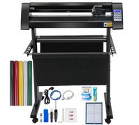 VEVOR Plóter de Corte de Vinilo 870 mm Luz de Guía LED Signmaster Label Maker Plotter de Corte de Vinilo 15-800 mm/s para Campo de Publicidad Decoración Variada Artesanía Fabricación de Etiqueta