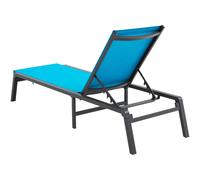 Uimoso Tumbona de jardín ajustable para exteriores, set de 2 unidades color azul