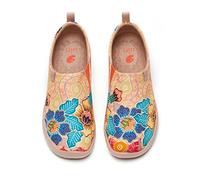 UIN Alpargatas, Zapatillas Bajas para Mujer y niña, de Lona, pintadas, a la Moda, Planas, Originales, para Viaje, Informales, Deportivas, 38.5 EU