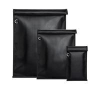 UIN Bolsa Faraday grande, paquete de 3 jaulas Faraday para portátiles, tabletas, teléfonos y llaves de coche, ignífugo e impermeable, bolsa Faraday para llavero, bloqueador de señal antirrobo, bolsa