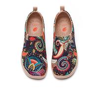 UIN Mocasines de Lona para Mujer, diseño de Gato Colorido, para Primavera y Verano, Zapatos de Viaje Pintados, Multicolor, Mandala Maravilla, 42 EU