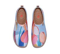 UIN - Mocasines de tela unisex diseñados por artistas españoles. Ligeros, cómodos, sin cordones e ideales para viajes. Diseño artístico., 36 EU