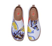 UIN - Mocasines de tela unisex diseñados por artistas españoles. Ligeros, cómodos, sin cordones e ideales para viajes. Diseño artístico., 37.5 EU