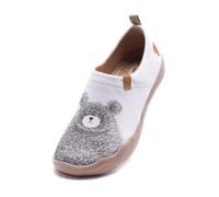 UIN Mocasines Zapatillas Mujer Planas Casual Originales Lona Slip on Mocasines Cómodo Unisexo Art de Microfibra Suela Patios Bonitos 41