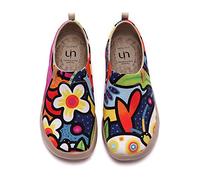 UIN Zapatos Planos de Lona para Mujer, Ligeros, sin Cordones, Zapatillas para Caminar, Arte Informal, Pintado, Zapatos de Viaje Secret Garden （37）