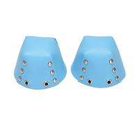 Uinfhyknd 1 Par de Gorras para los Dedos Pie PatíN de Ruedas Protectores Dedo Pie del PatíN de PU para los Casquillos del Dedo del Pie de los Patines de Ruedas de ProteccióN Azul