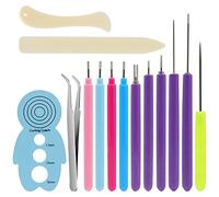 Uinfhyknd 14 piezas de herramientas para Quilling de papel ranurado, tamaño surtido, bolígrafo de aguja para Quilling enrollado, para manualidades, papel DIY