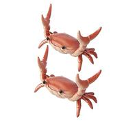 Uinfhyknd 2 unidades cangrejo portalápices Levantamiento Pesos Cangrejos Portalápices Soporte de almacenamiento Papelería Naranja