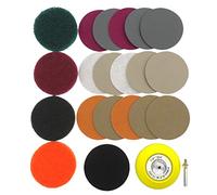 Uinfhyknd 21 Piezas/Kit de Luces de Coche DIY de 3 Pulgadas de PañOs para Fregar Pulido Automotriz Kit de ReparacióN de Faros Papel de Lija