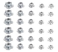 Uinfhyknd 245 piezas chapadas / M6 / M8 / M10 garras Tuerca Altavoz Tuerca T Ciego Pronged Tee Tuerca Muebles Hardware