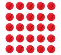 Uinfhyknd 30 narices de payaso rojo de 2 x 2 pulgadas para disfraces de Navidad