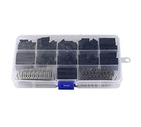 Uinfhyknd 620 Piezas Conector 2.54Mm,Kit De Alojamiento De Cabecera De Cable De Puente De Cable,Pasadores De Crimpado + Alfiler Hembra Conector De Terminal