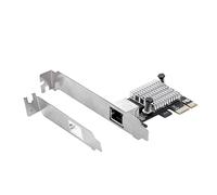 Uinfhyknd Adaptador para tarjeta de red Gigabit PCIEx1 2.5G con tarjeta controladora LAN RJ45 A 1 puerto 2500Mbps PCIe 2.5Gb Ethernet