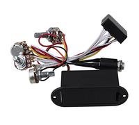 Uinfhyknd banda 2 guitarra bajo activo EQ ecualizador preamplificador circuito recoleccion negro