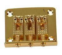 Uinfhyknd Bola de Guitarra de 3 Cuerdas Cuerda Puente de Puente Cuerda de Tracción Cuerda de Guitarra Puente de Cuerda de Reemplazo de Guitarra de 3 Cuerdas Dorado