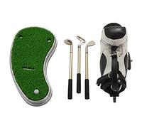 Uinfhyknd BolíGrafos de Golf Soporte para Bolsa de Golf, Regalos de Novedad 3 Piezas BolíGrafo de Aluminio Escritorio de Oficina Bolso de Golf Soporte para LáPiz