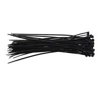 Uinfhyknd Bridas para cables, color negro. Tamaño: 140 mm x 2,5 mm, 50 unidades