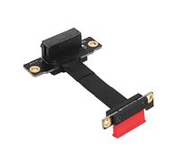 Uinfhyknd Cable Vertical PCIE X1 Cable de ExtensióN PCIe 3.0 X1 a X1 de áNgulo Recto de 90 Grados Dual Tarjeta Vertical PCI 1X de 8 Gbps - 5CM