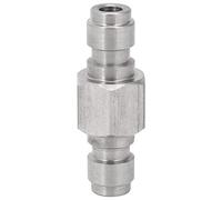 Uinfhyknd Color Ball Aire Pcp Conector de ambos lados Adaptador de Acoplamiento Rápido Acero Inoxidable Doble Conector Llenar Pezón